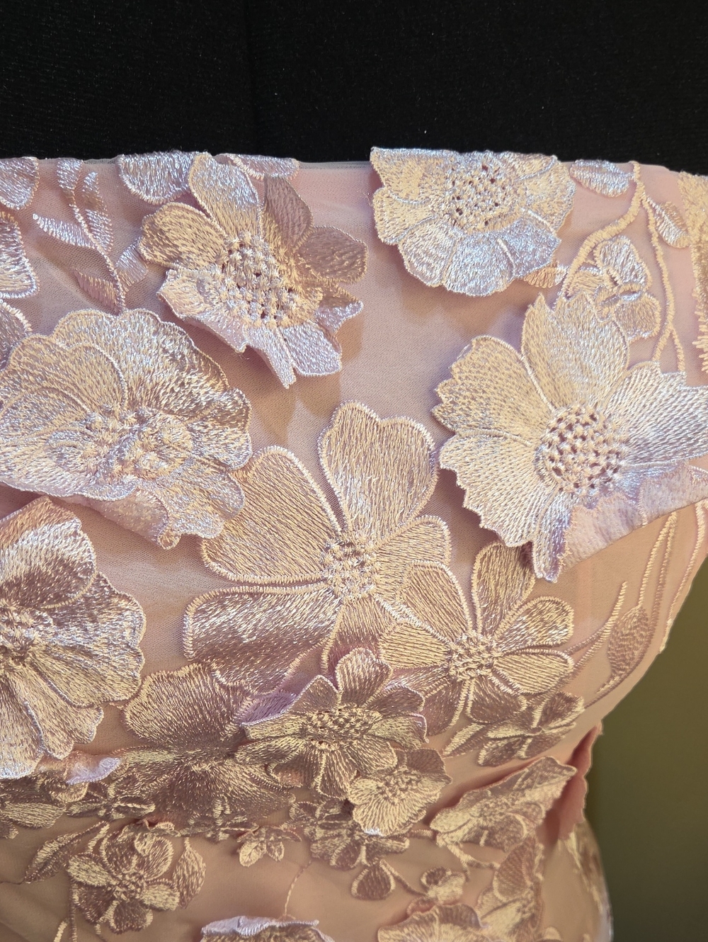 Nwt 1X $ 230 Endless Rose Strapless Pink Floral Embroidered Maxi Dress B3 - Picture 11 of 16